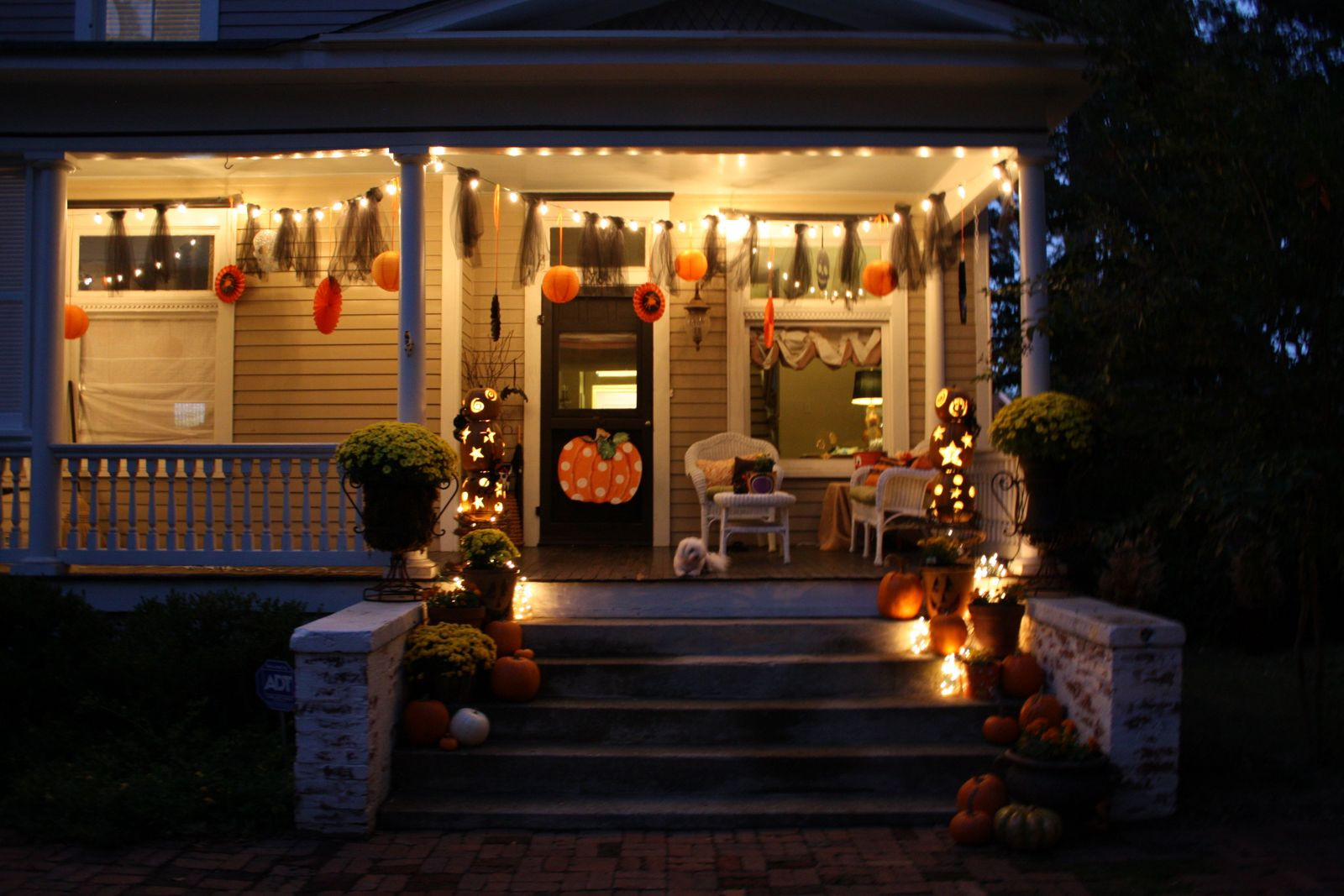 Porch Decorated For Halloween
 Our Southern Nest Whimsical Halloween Decorations