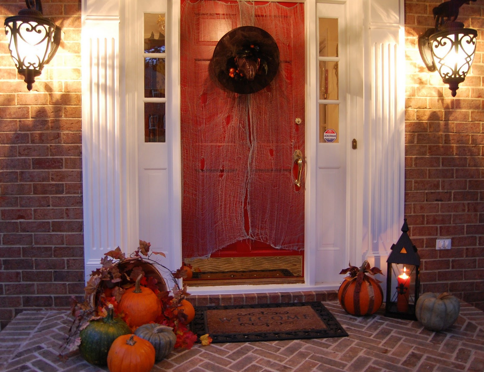 Porch Decorated For Halloween
 Front Porch Decorated for Halloween