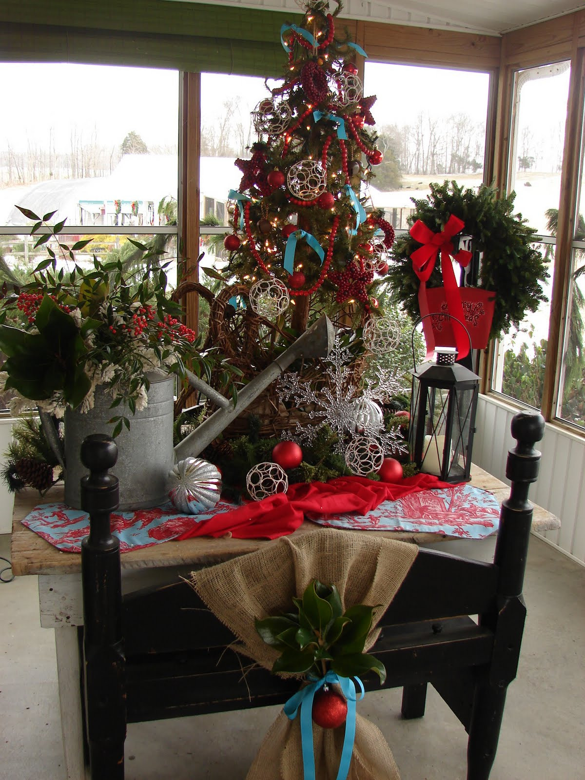 Porch Decorating For Christmas
 Cobblestone Farms My Christmas Porch