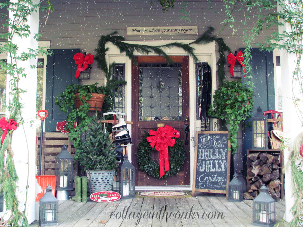 Porch Decorating For Christmas
 13 Stunning Christmas Porch Decor Ideas HoneyBear Lane
