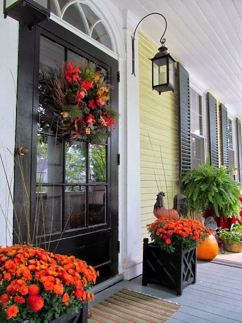Porch Fall Decorating Ideas
 283 best images about Small Porch Veranda Decorating Ideas
