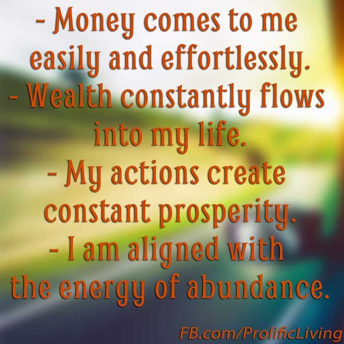Positive Money Quotes
 25 best ideas about Money affirmations on Pinterest