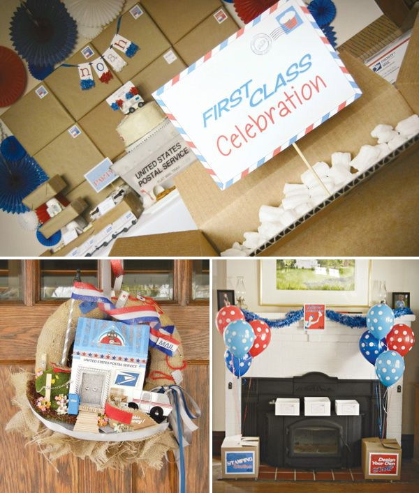 Post Office Retirement Party Ideas
 A "First Class" Post fice Inspired Birthday Party