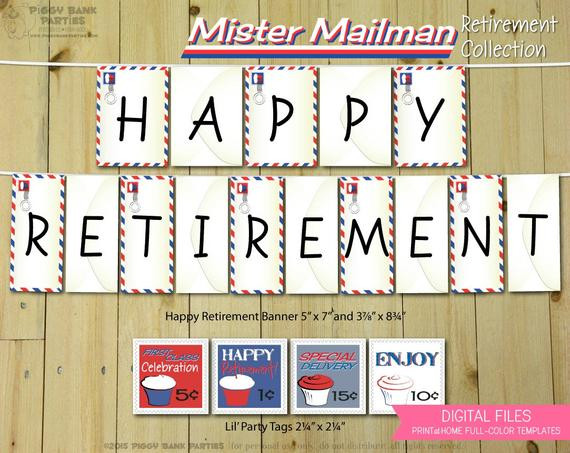 Post Office Retirement Party Ideas
 Mister Mailman Retirement Collection Print at Home Post