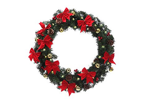 Pre Lit Outdoor Christmas Wreaths
 Lighted Outdoor Wreaths for Christmas Amazon