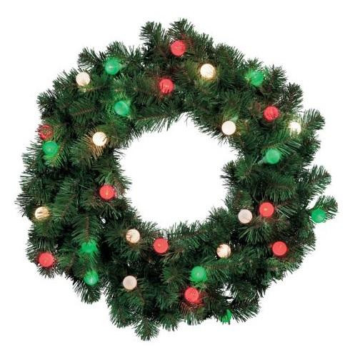 Pre Lit Outdoor Christmas Wreaths
 CORDLESS Outdoor Pre Lit WREATH SWAG GARLAND CHRISTMAS