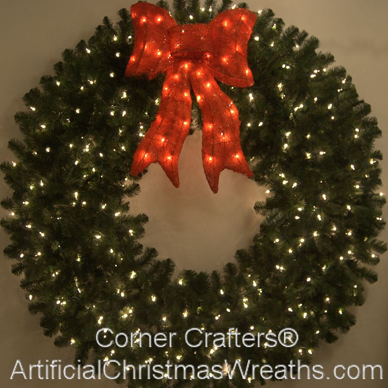 Pre Lit Outdoor Christmas Wreaths
 5 FOOT PRELIT CHRISTMAS WREATH