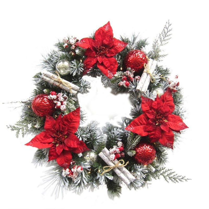 Pre Lit Outdoor Christmas Wreaths
 pre lit decorated christmas wreaths