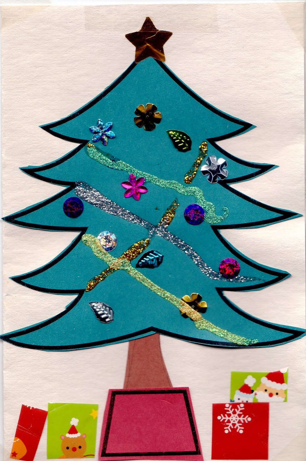 Pre School Christmas Craft Ideas
 Preschool Crafts for Kids Easy Christmas Tree Card Craft