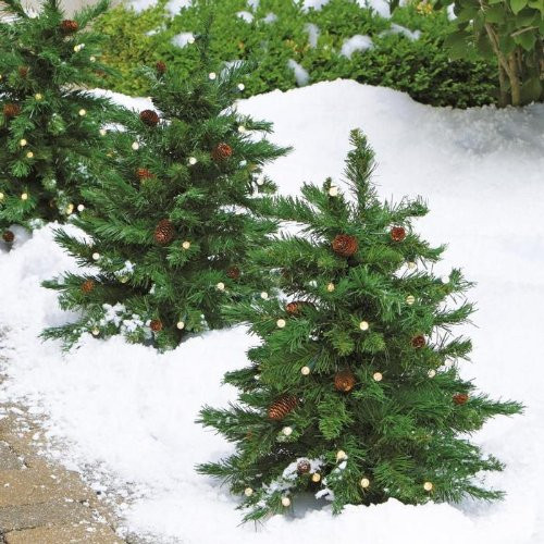Prelit Porch Christmas Trees
 Cordless LED Pre lit Walkway Tree
