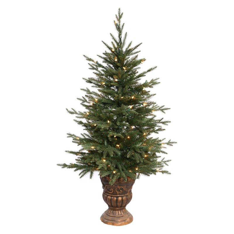 Prelit Table Top Christmas Trees
 Potted Norwood Fir Pre lit Tabletop Christmas Tree