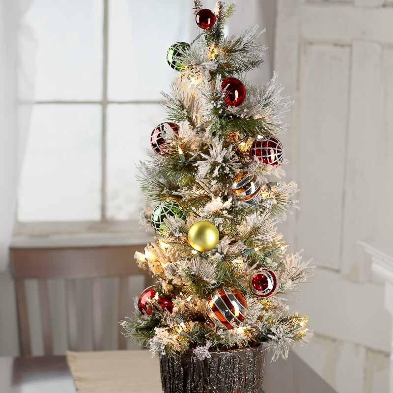 Prelit Table Top Christmas Trees
 Decorated Pre Lit Tabletop Artificial Christmas Tree