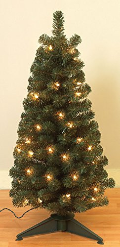 Prelit Table Top Christmas Trees
 Pre lit Artificial 24 Inch Balsam Pine Tree Tabletop