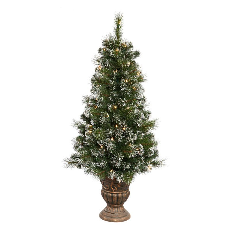 Prelit Table Top Christmas Trees
 Potted Sweden Pine Pre lit Tabletop Christmas Tree
