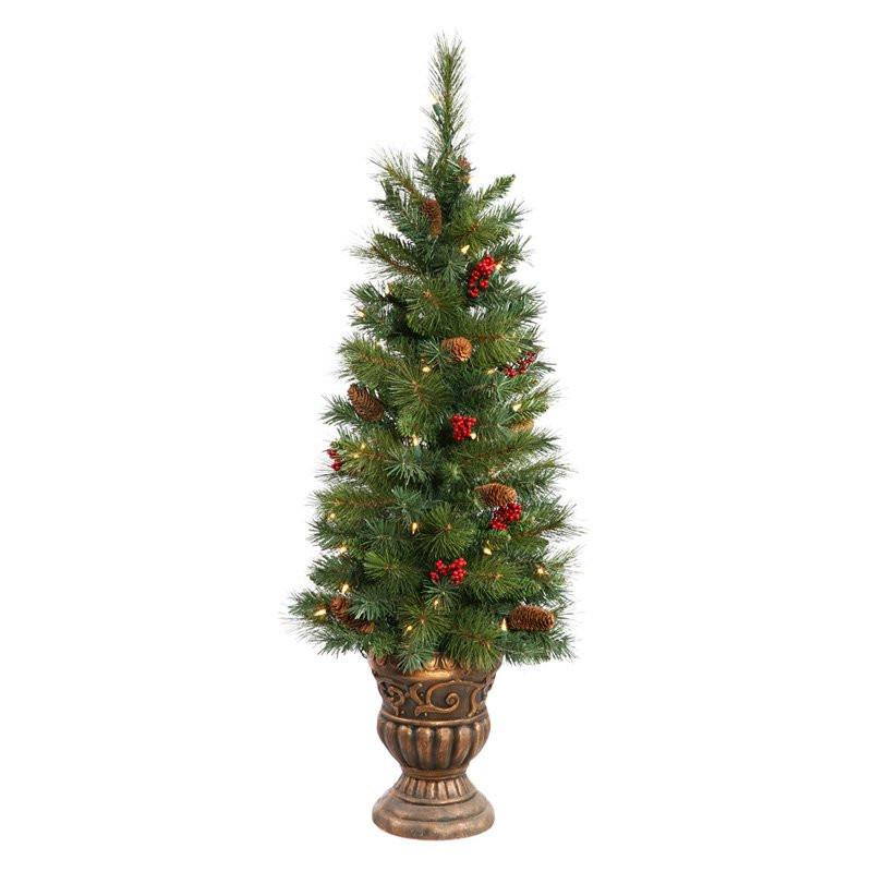 Prelit Table Top Christmas Trees
 Potted Judson Mix Pine Pre lit Tabletop Christmas Tree at