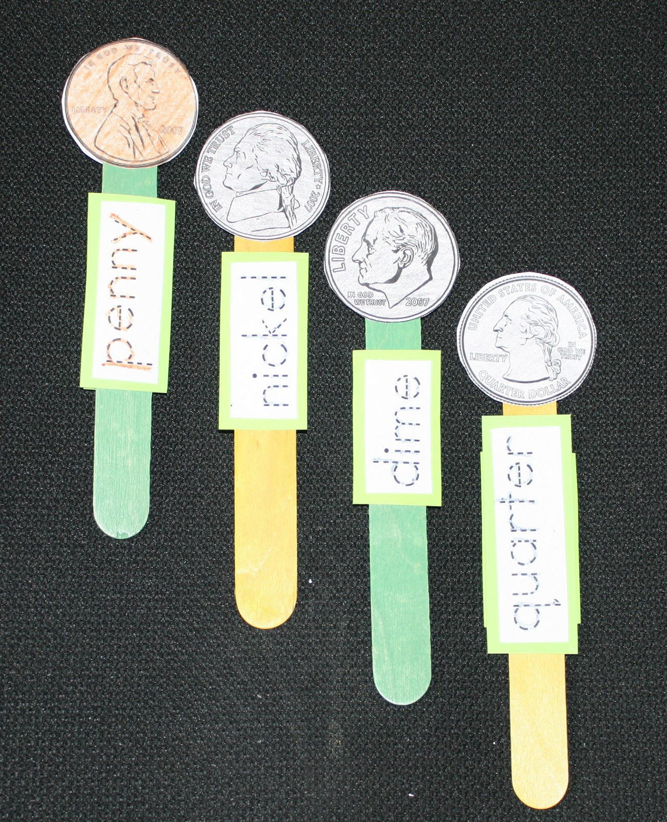 Preschool Money Crafts
 Coin Popsicle Stick Puppets Classroom Freebies