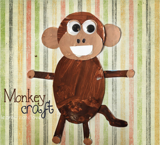 Preschool Money Crafts
 Printable Monkey Craft