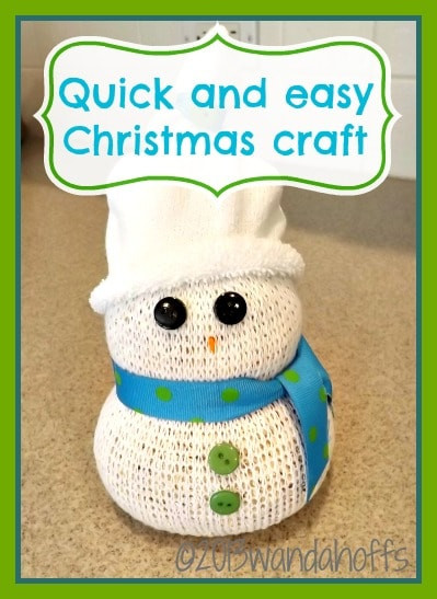 Quick And Easy Christmas Crafts
 Quick and Easy Snowman Christmas Craft
