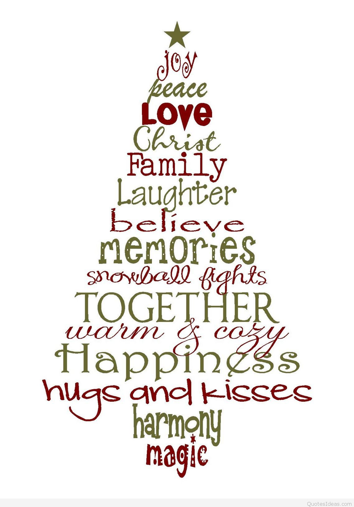 Quote About Christmas Tree
 Family Christmas quotes