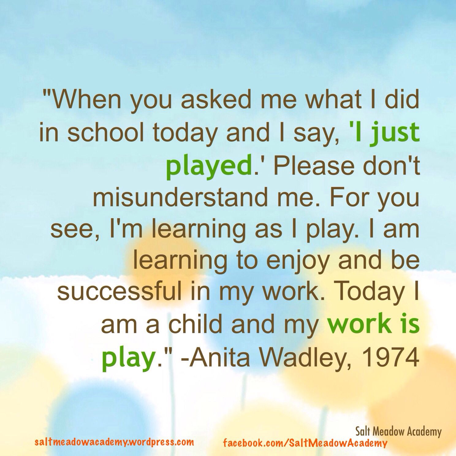 Quote About Early Childhood Education
 Play quote Atelier
