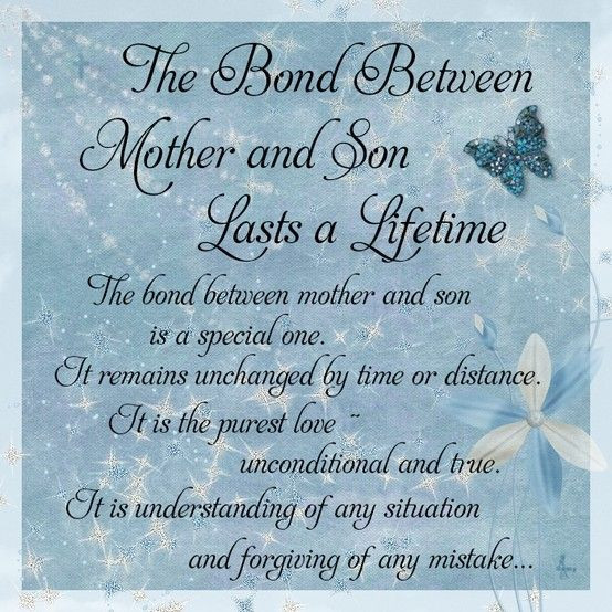 Quote About Mother And Son Bond
 The Bond Between Mother and Son