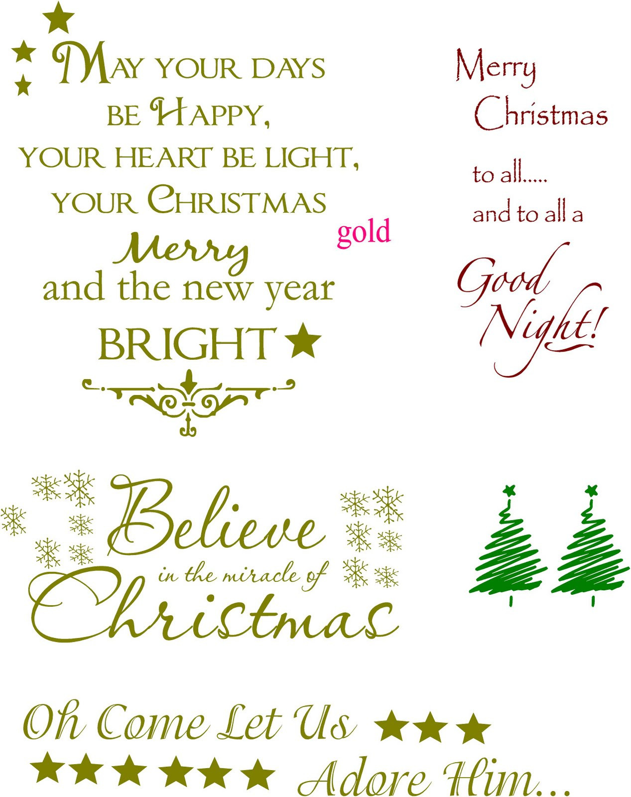 Quote For Christmas Card
 Vinyl Lettering by Susie Christmas Ideas