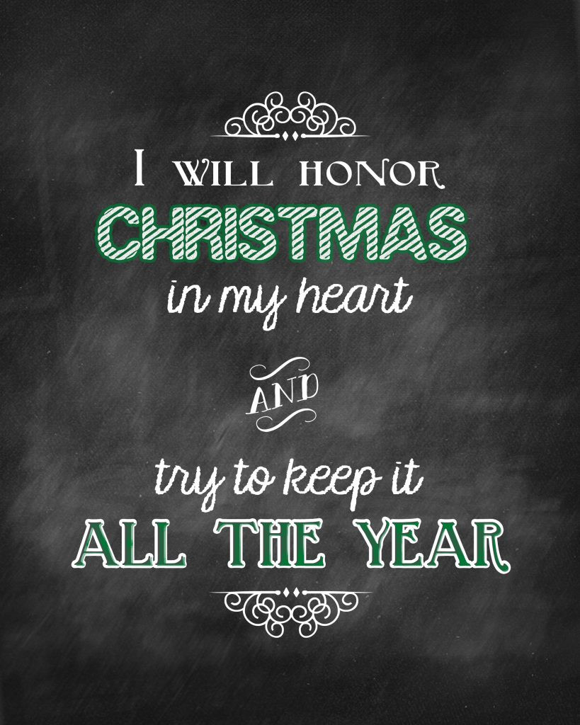 Quote From A Christmas Carol
 Christmas Carol Printable