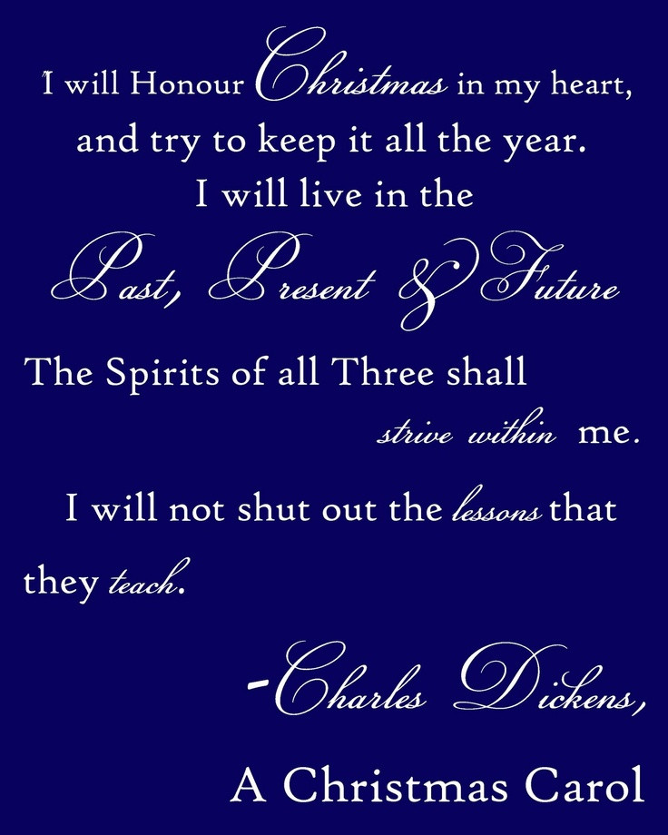 Quote From A Christmas Carol
 Christmas Carol Quotes Dickens QuotesGram