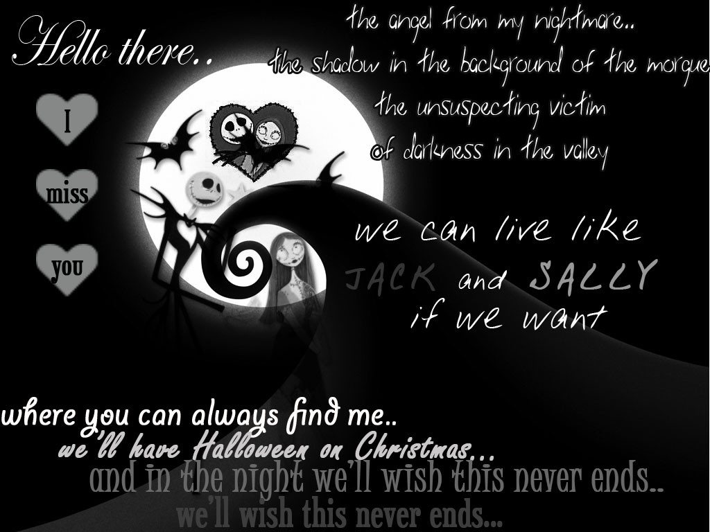 Quote From Nightmare Before Christmas
 Nightmare Before Christmas Love Quotes QuotesGram