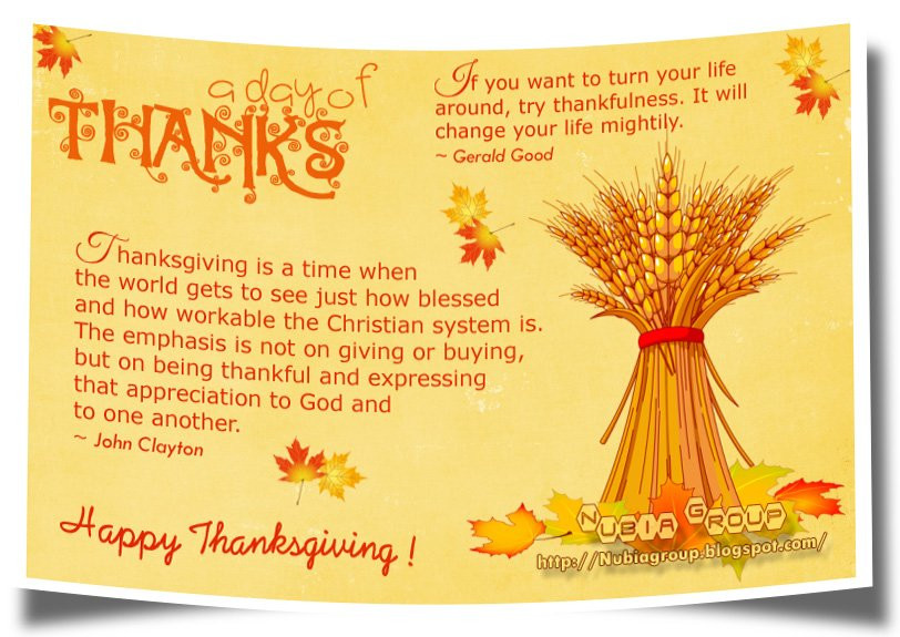 Quotes For Thanksgiving
 Thanksgiving Quotes and Sayings