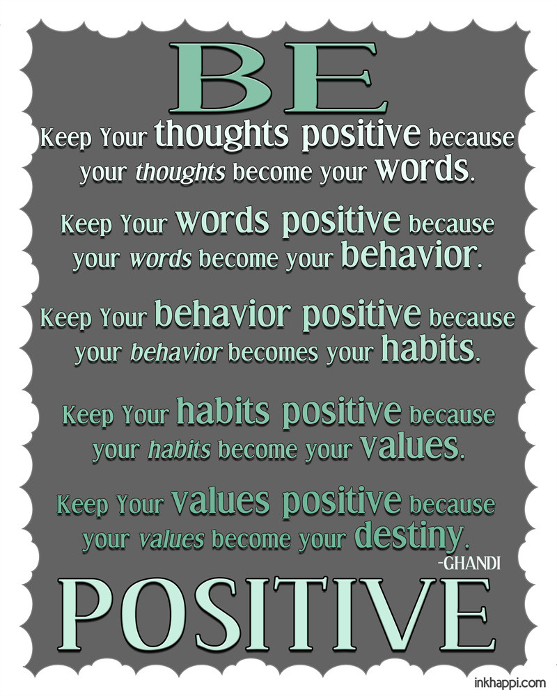 Quotes On Positivity
 Positive Quotes and Thoughts free printables inkhappi