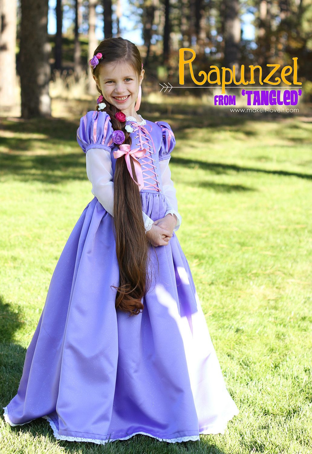 Rapunzel Costume DIY
 Homemade Halloween Costumes Rapunzel from Tangled and