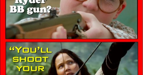 Red Ryder Bb Gun Christmas Story Quote
 Ralphie Meets Katniss for more funny memes on