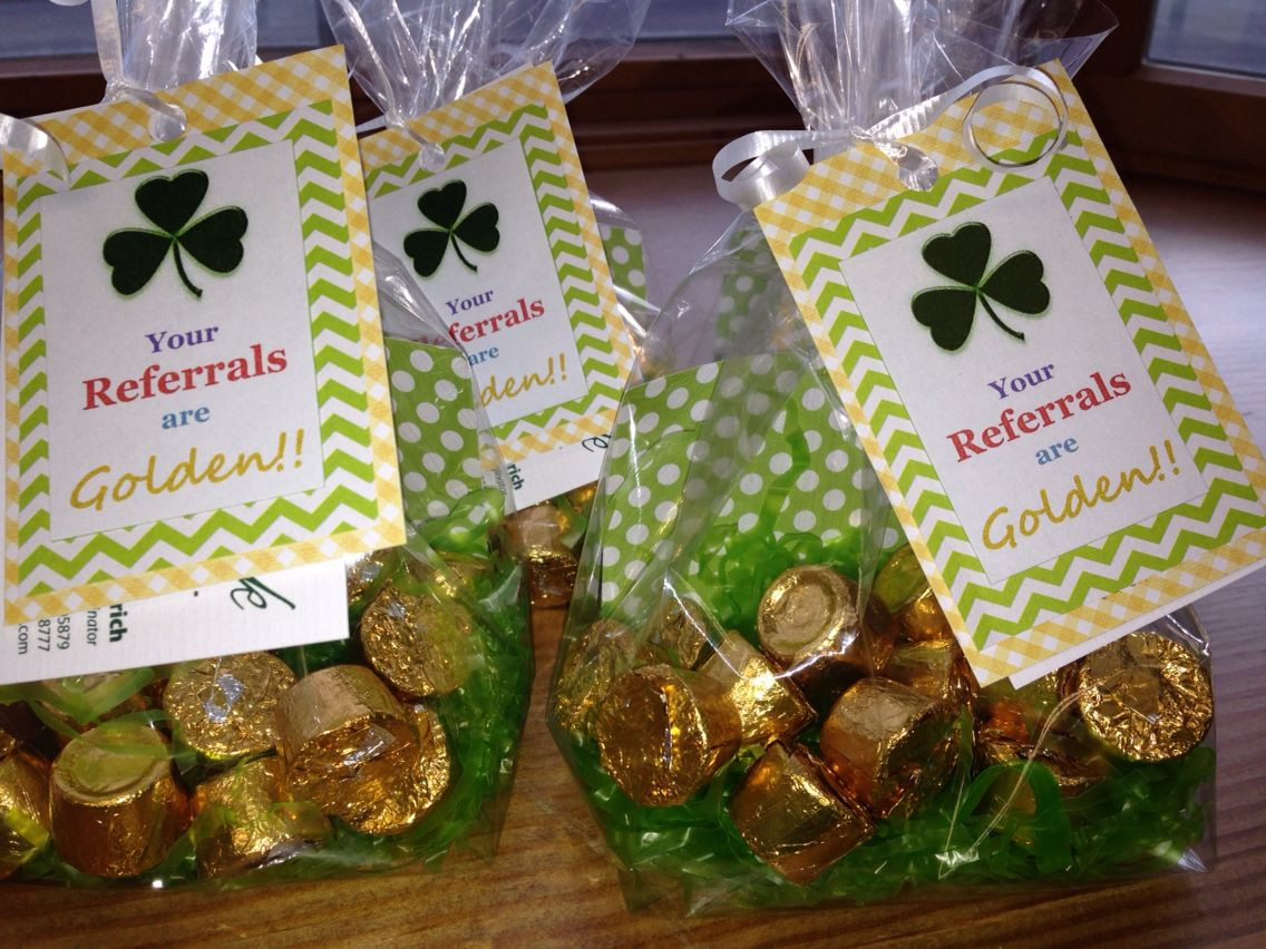 Referral Thank You Gift Ideas
 St Patrick s day referral idea Pop by ideas