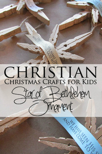 Religious Christmas Crafts
 The Star of Bethlehem Christian Christmas Craft Tutorial