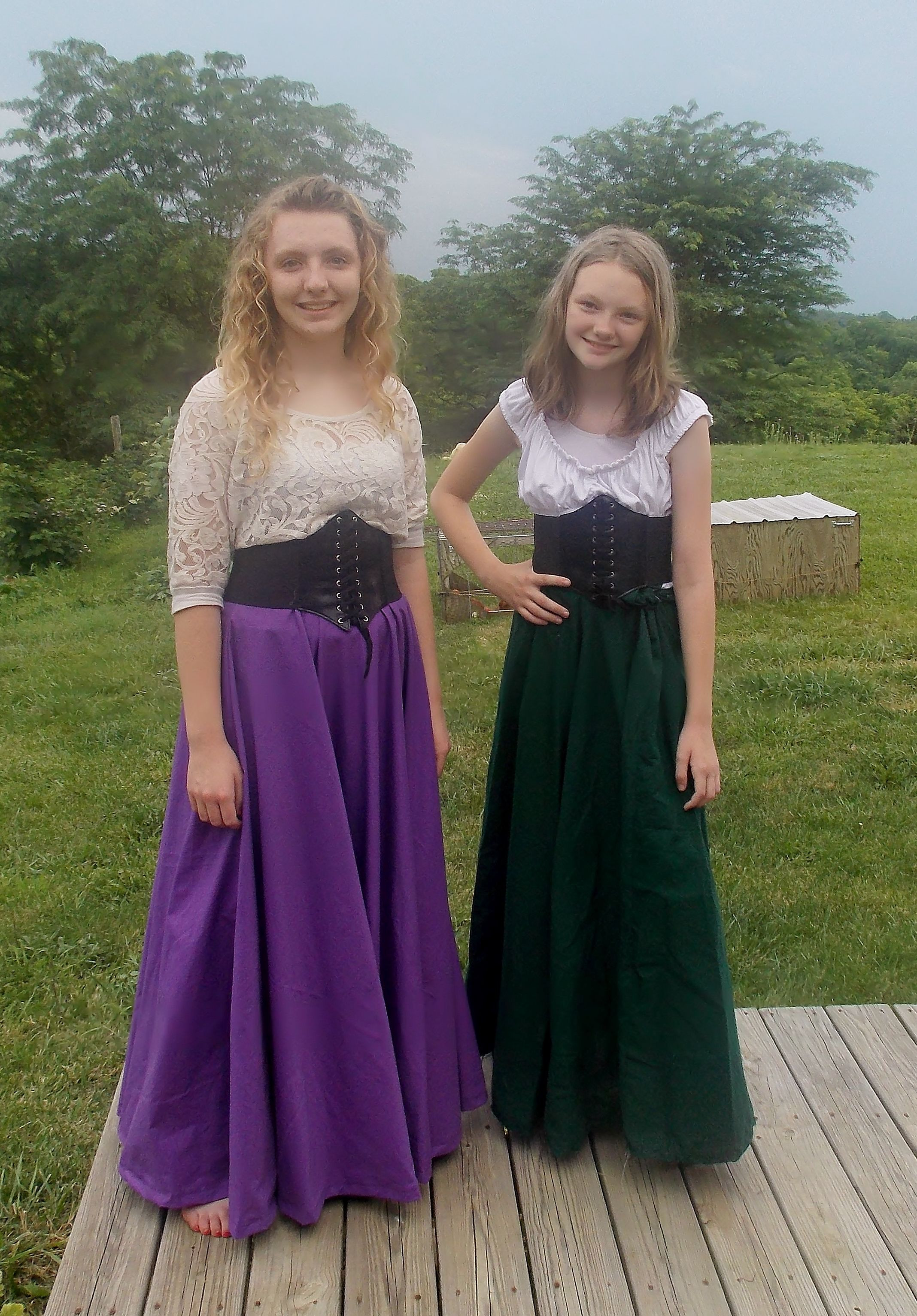 Renaissance Costumes DIY
 Homemade me val outfits Circle skirts peasant blouses