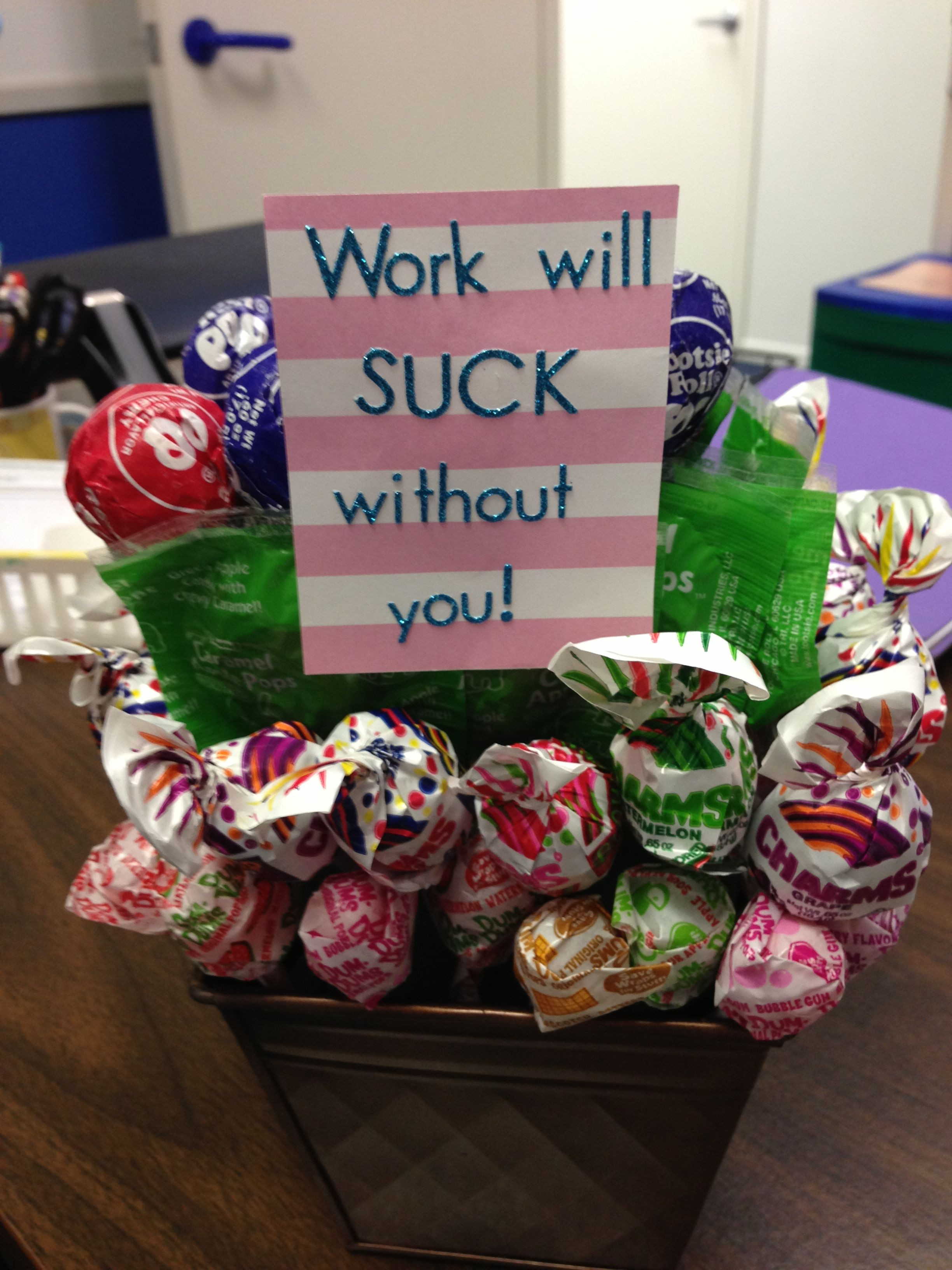 Retirement Party Gift Ideas For Friends
 Lollipop goodbye t Random