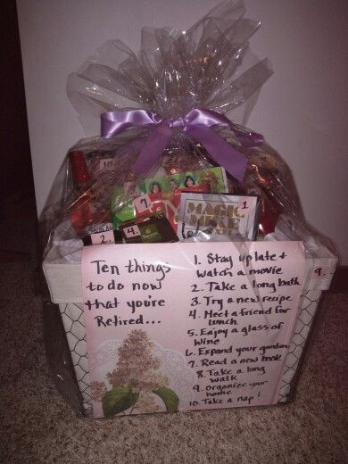 Retirement Party Gift Ideas For Friends
 Retirement Gift Basket 10 things to do now that you re