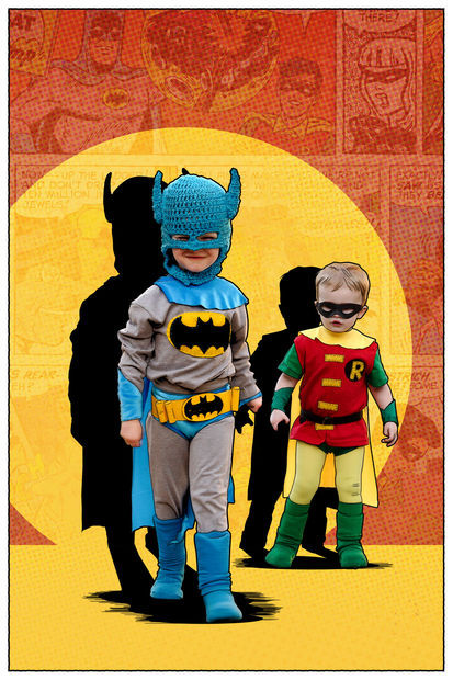 Robin Costume DIY
 Classic Batman and Robin Kids DIY Costumes