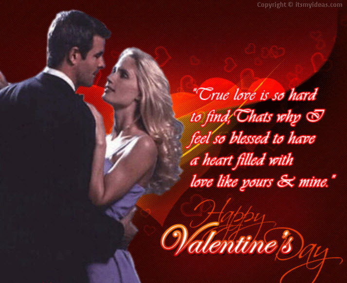 Romantic Valentine Quote
 valentineday 2013 romantic greeting card with Quotes