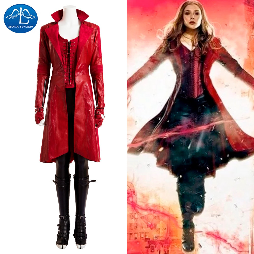 Scarlet Witch Costume DIY
 MANLUYUNXIAO Scarlet Witch Cosplay Costume Avengers Age of