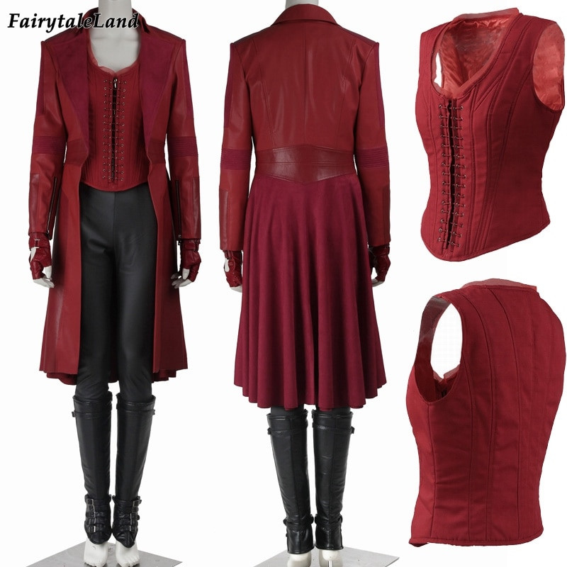 Scarlet Witch Costume DIY
 Wanda Maximoff Scarlet Witch cosplay costume Captain