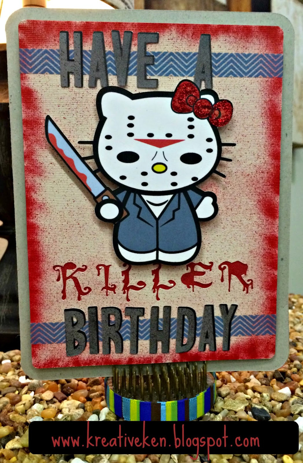 Scary Birthday Card
 SCARY KITTY BIRTHDAY