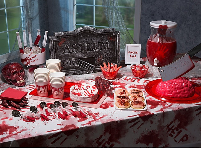 Scary Halloween Party Ideas For Adults
 Bloody Good Asylum Buffet Ideas Party City