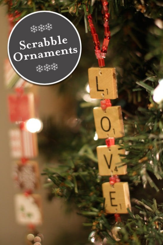 Scrabble Tile Christmas Ornaments
 15 Easy And Festive DIY Christmas Ornaments DIY & Crafts