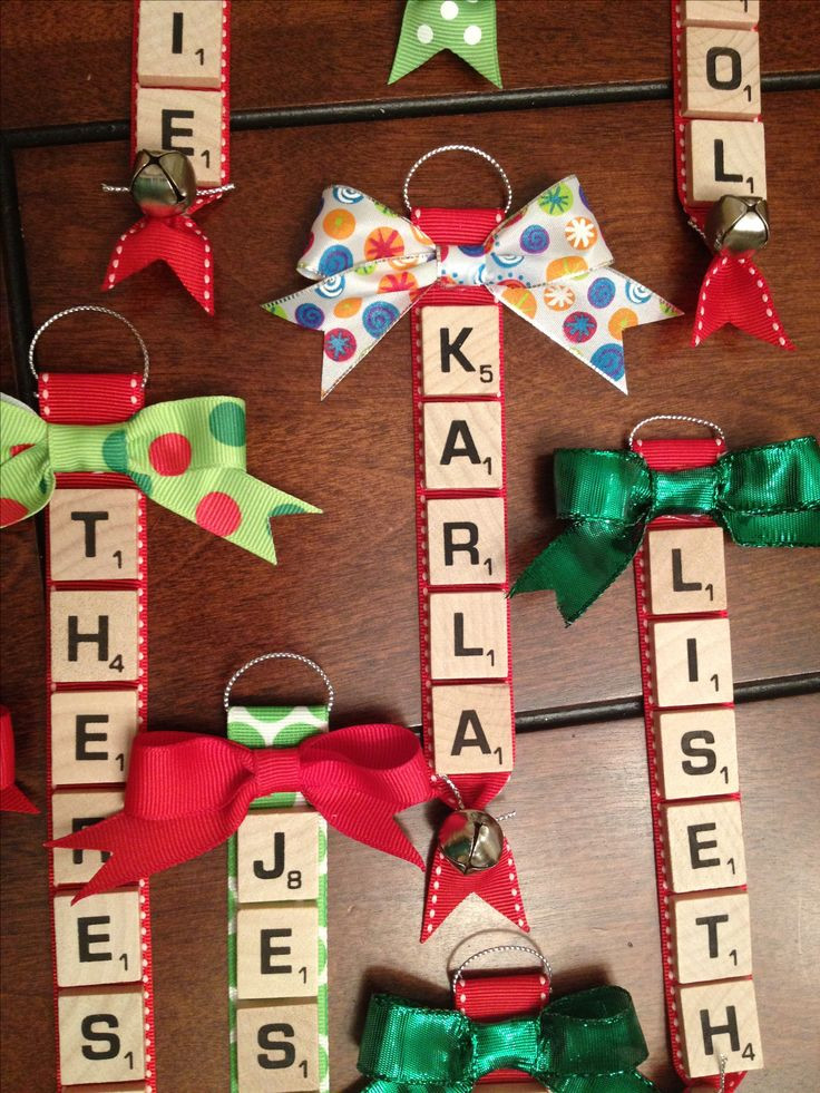 Scrabble Tile Christmas Ornaments
 25 best ideas about Scrabble tile crafts on Pinterest
