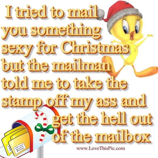 Sexy Christmas Quotes
 I Tried To Mail You Something y For Christmas
