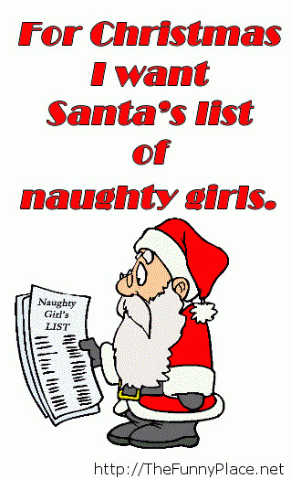 Sexy Christmas Quotes
 Naughty Santa Christmas quote – TheFunnyPlace