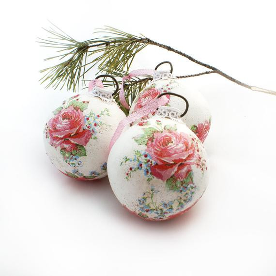 Shabby Chic Christmas Tree Decorations
 Unavailable Listing on Etsy