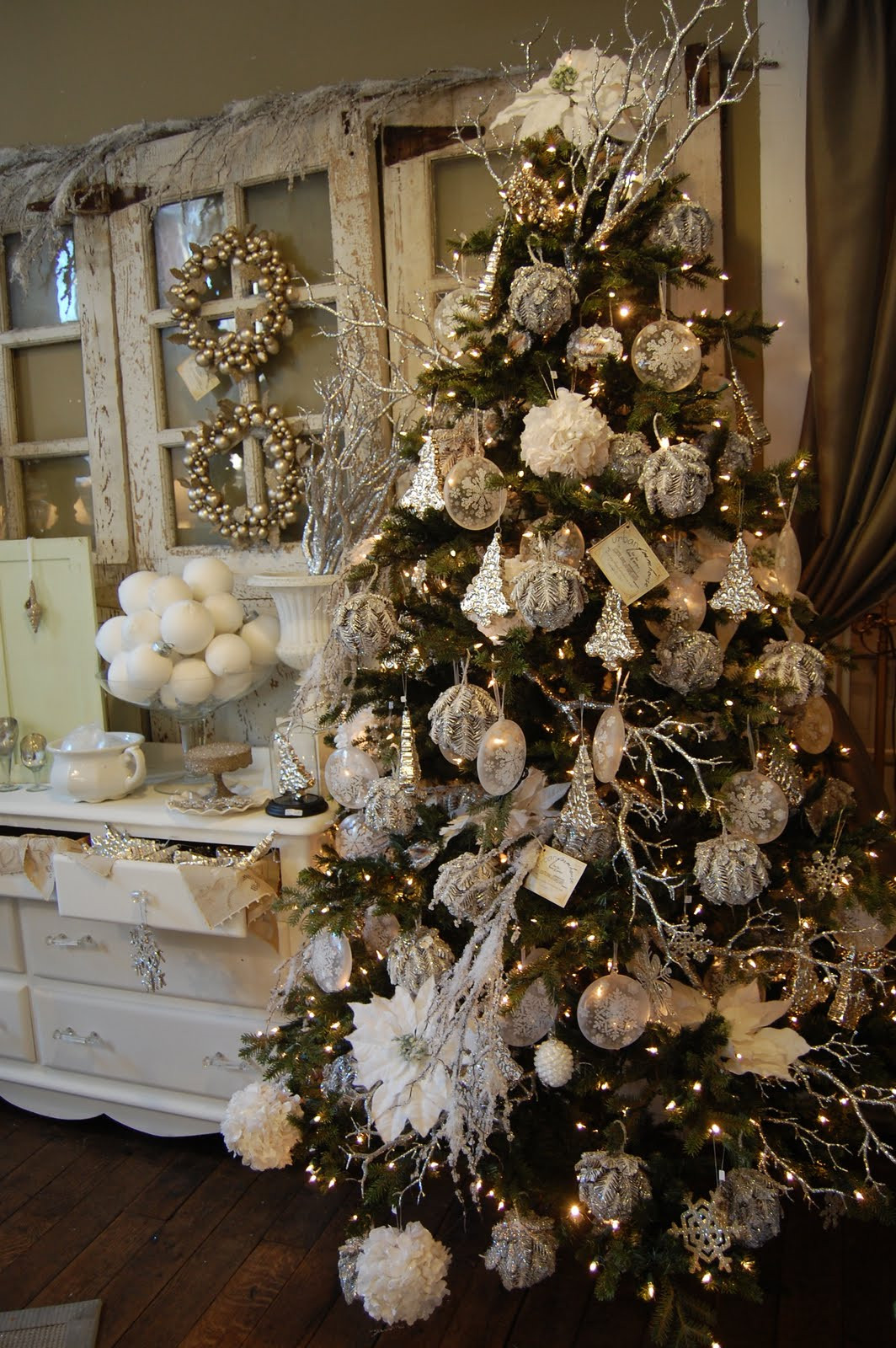 Shabby Chic Christmas Tree Decorations
 urban farmhouse Just SOME of the photos from our